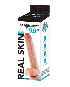Get Lucky Consolador de piel auténtica de 9,0" - Featured Product Image
