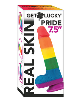 Get Lucky 7.5" Real Skin Series Pride - Consolador arcoíris - Featured Product Image