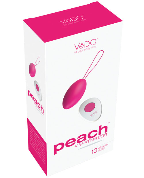 Vedo Peach Rechargeable Egg Vibe: Versatile Pleasure & Pelvic Toning - featured product image.