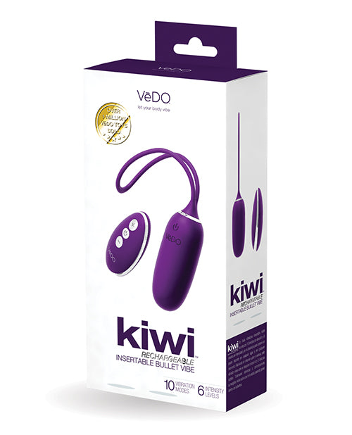 VeDO KIWI Rechargeable Bullet: Customisable Pleasure & Discreet Power - featured product image.