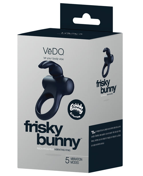 Anillo vibratorio Vedo Frisky Bunny - Placer y rendimiento mejorados Product Image.