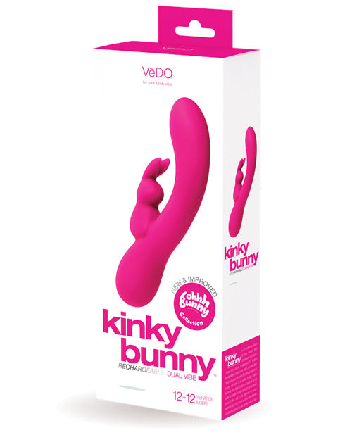 Vedo Kinky Bunny Plus: Vibrador dual para punto G y clítoris - featured product image.