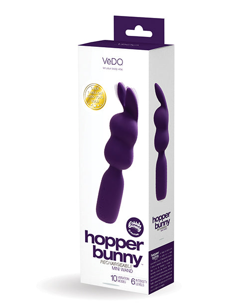 Vedo Hopper Bunny Mini Wand: Intenso Placer Recargable - featured product image.