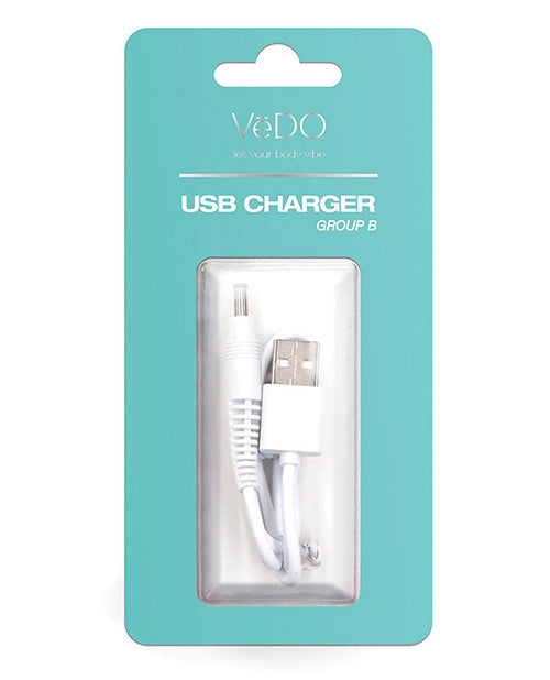 Cargador USB VeDO - Grupo B Blanco: ¡Enciende! Product Image.
