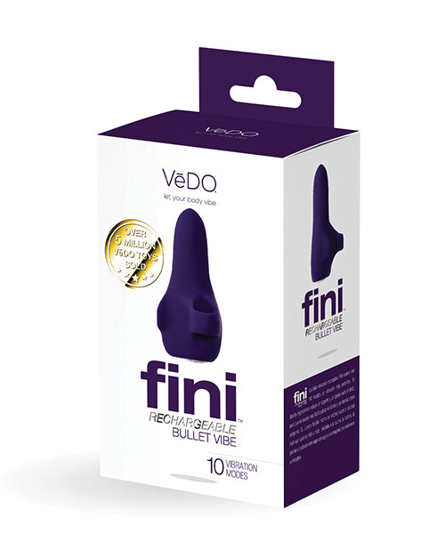 Vibrador tipo bala recargable Vedo Fini - Temptation turquesa Product Image.