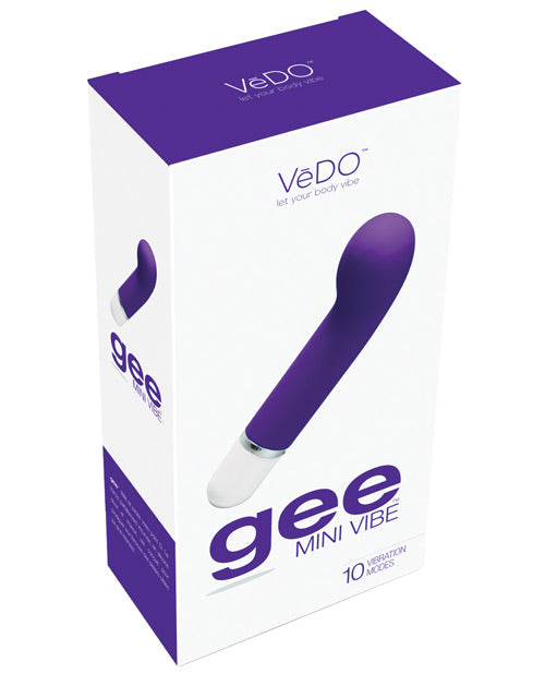 VeDO Gee Mini Vibe - Into You Indigo: G-Spot Bliss - featured product image.
