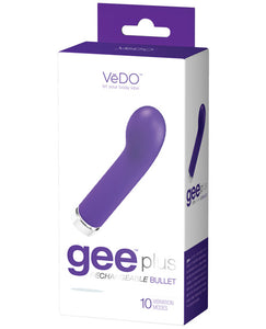VeDO Gee Plus Rechargeable Vibe in Into You Indigo