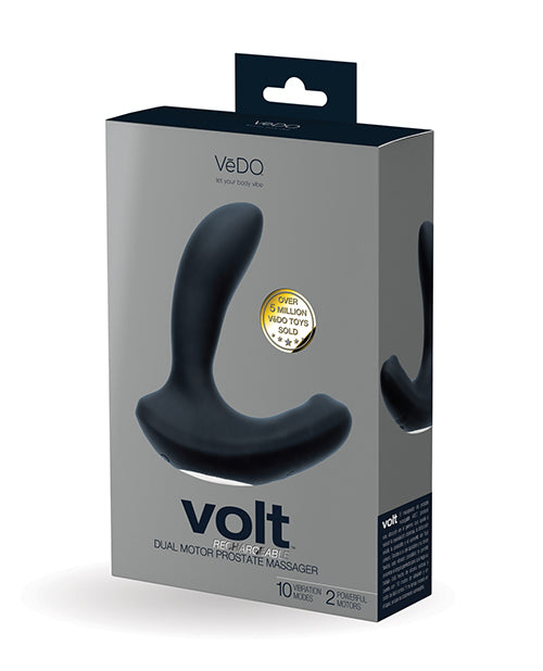 VeDo Volt Rechargeable Prostate Vibe - Black Product Image.