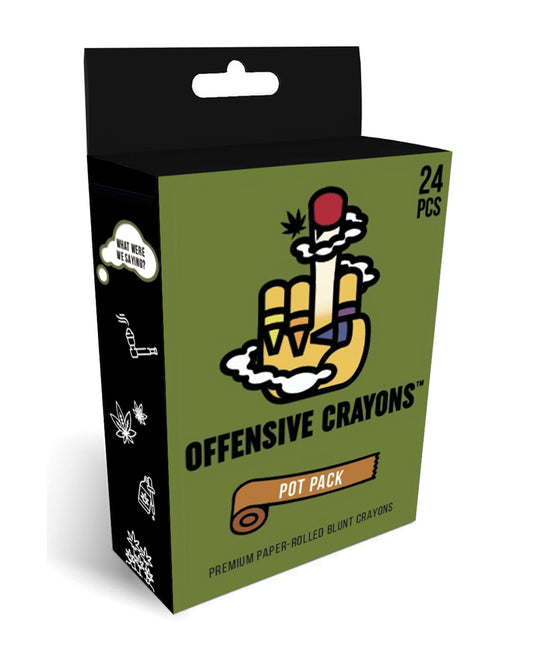 Wood Rocket Offensive Crayons Pot Pack - Unleash Your Artistic Spirit - featured product image.