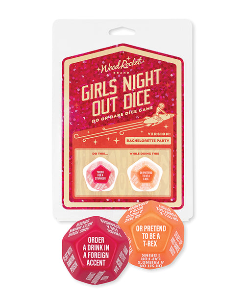 Juego de dados Wood Rocket Girls Night Out 'Do Or Dare' - Rojo - featured product image.