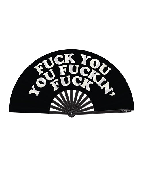 木火箭 Fuck You You Fuck Fuck 風扇 - 黑色 Product Image.