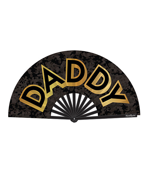 Shop for the Wood Rocket Daddy Fan - Black/Gold: Stylish Portable Cooling Accessory at My Ruby Lips