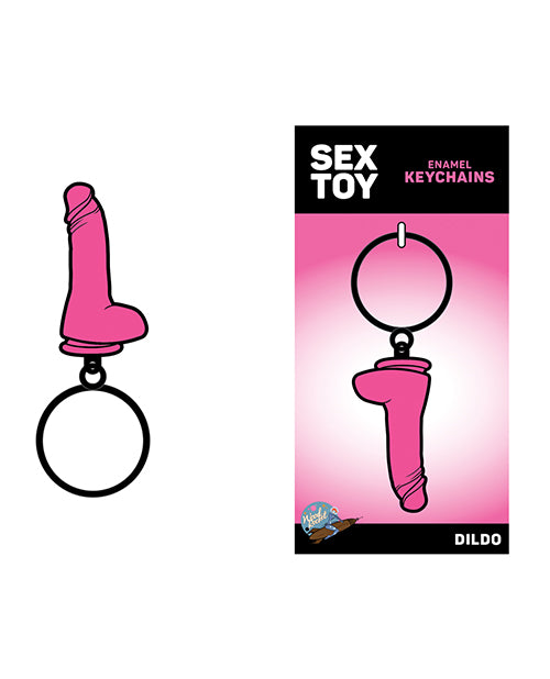 木質火箭性玩具假陽具鑰匙圈 - 粉紅色 - featured product image.