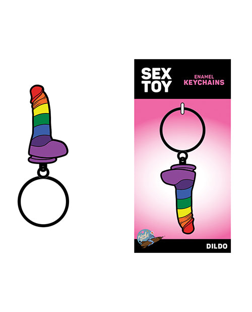 Rainbow Dildo Keychain: Show LGBTQ Pride! - featured product image.