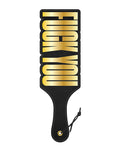 Wood Rocket Black/Gold Luxury Fetish Paddle