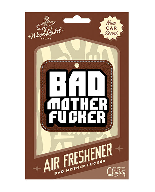 Wood Rocket Bad Mother Fucker Air Freshener - New Car Smell - featured product image.