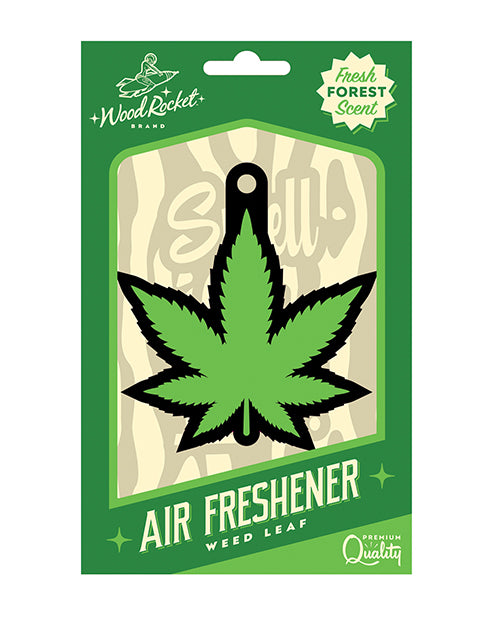 Wood Rocket Green Leaf Air Freshener - Forest - featured product image.