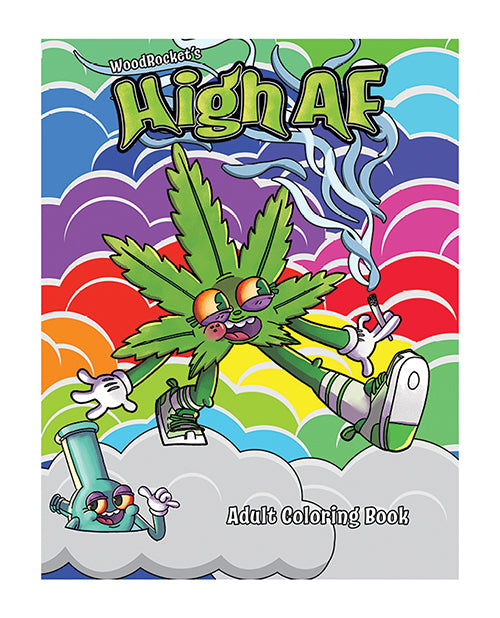 Wood Rocket High AF2 Adult Coloring Book - featured product image.