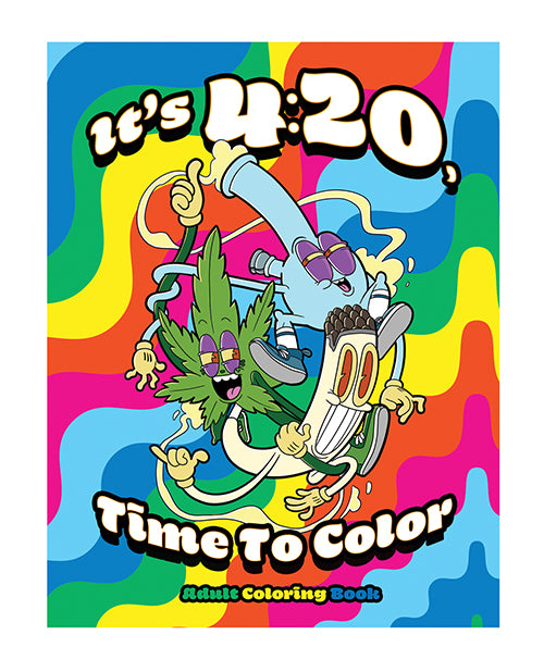 Wood Rocket It's 4:20 Colouring Book: A Whimsical Journey of Colour and Laughter - featured product image.