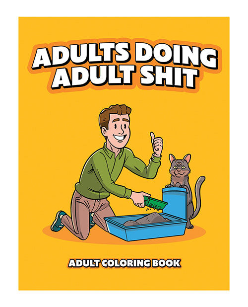 Wood Rocket Adults Doing Adult Shit Colouring Book - featured product image.