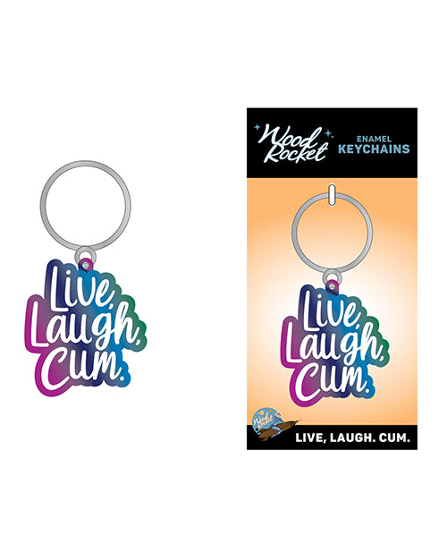 Woodrocket Live Laugh Cum Keychain - Multi Color - featured product image.
