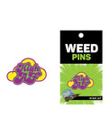 Wood Rocket Weed High AF Enamel Pin - Multi Color: A Cheerful Expression of Joy