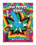 Libro de colorear para adultos Wood Rocket que fuma marihuana