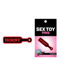 Wood Rocket Sex Toy Horny Paddle Pin Grande - Negro/Rojo