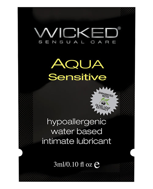 Lubricante a base de agua Wicked Sensual Care Aqua Sensitive - Hipoalergénico y nutritivo para la piel - featured product image.