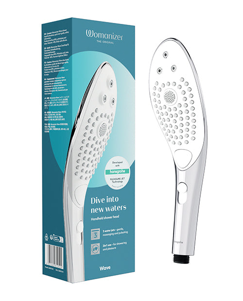 Womanizer Wave: Touchless Clitoral Stimulation Shower Head Product Image.