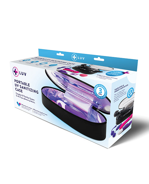 LUV Portable UV Sanitizing Case - Black: Clean & Safe Pleasure 🖤 - featured product image.