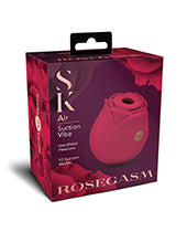 "Rosegasm Air Rose Bud Clitoral Vibe - Red" Product Image.