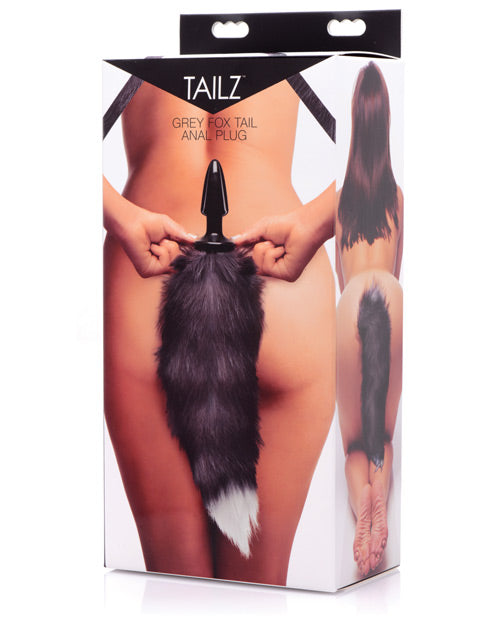 Tailz Grey Fox Tail Anal Plug: Wild Sensual Adventure - featured product image.