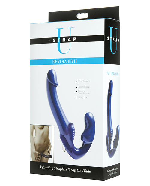 Revolver II Blue G-Spot Dildo - Seamless Strapless Pleasure - featured product image.