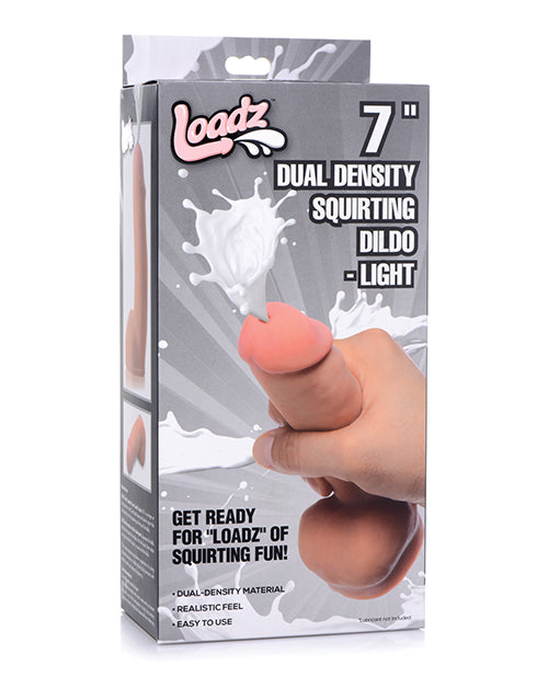 Consolador de chorros de doble densidad Loadz: placer realista de 7" - featured product image.
