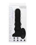 ThunderPlugs Vibrating & Squirming Plug with Remote - Black