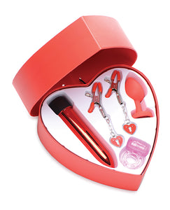 Frisky Passion Heart Gift Set - Red: Ignite Desire