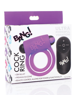 Bang! Symphony Remote Control Vibrating Cock Ring & Bullet