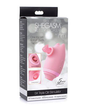 Inmi Shegasm Kitty Licker 5X Triple Clit Stimulator - Pink - Featured Product Image