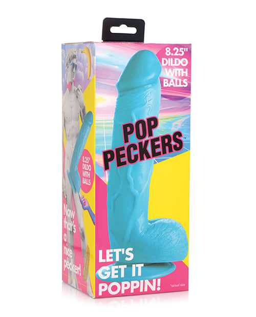 Pop Peckers 8.25" Realistic Purple Dildo - featured product image.