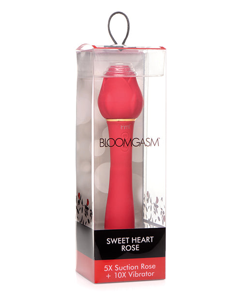 Inmi Bloomgasm Sweet Heart Rose Suction & Vibration Vibrator - featured product image.