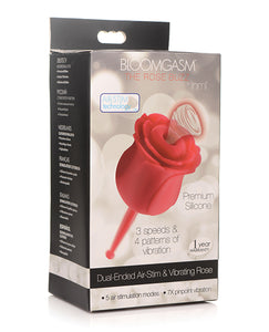 Inmi Bloomgasm Rose Buzz Dual Ended Air Clit Stimulator & Vibrator