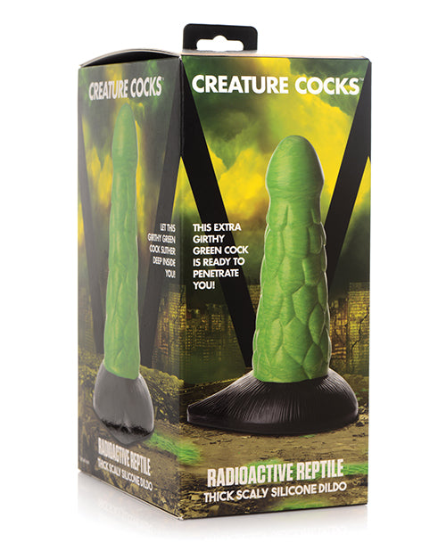 Radioactive Reptile Silicone Dildo by Creature Cocks - featured product image.