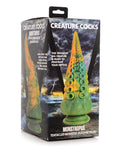 Creature Cocks Monstropus Tentacled Monster Consolador de silicona - Verde/Amarillo