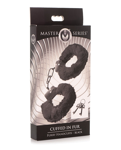 Master Series Cuffed In Fur Furry Handcuffs Product Image.