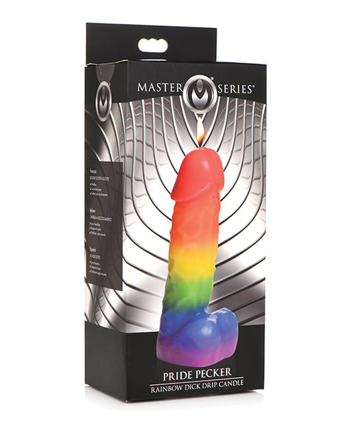 Rainbow Dick 滴蠟蠟燭：感性蠟質遊戲和皮膚保濕 - featured product image.