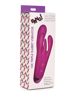 ¡Estallido! Vibrador Triple Rabbit: tu compañero de placer definitivo