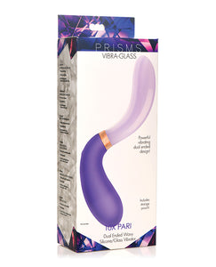 Prisms Vibra-Glass Dual Ended Silicone/Glass Vibrator - Pari