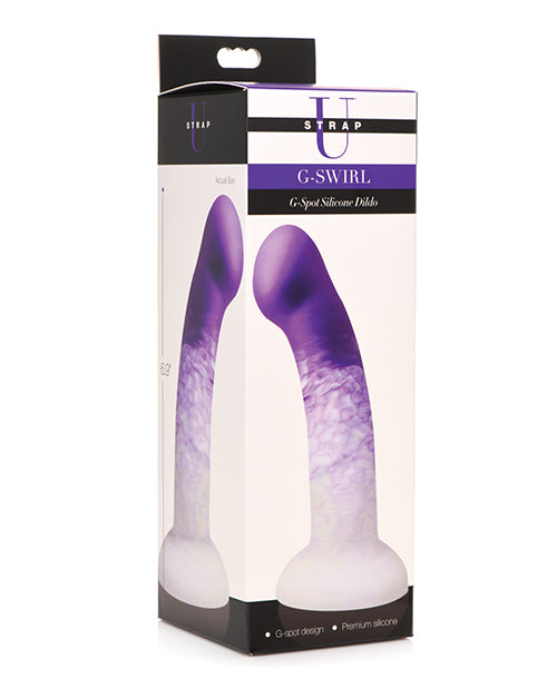綁帶 UG Swirl G 點矽膠假陽具 - 紫色 Product Image.