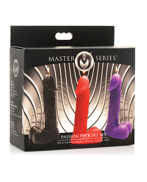 Master Series Passion Peckers Dick Drip Candle Set - Sensual Wax Play Kit - featured product image.